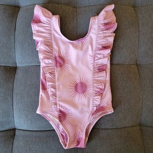 kate quinn | side ruffle one piece swimsuit | orchid sun